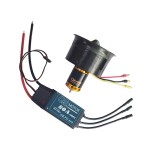 Motor EDF 2822 de 64mm y, ventilador de conducto 6s sin escobillas, carcasa de Material compuesto, 12 aspas para piezas de drones de avión RC